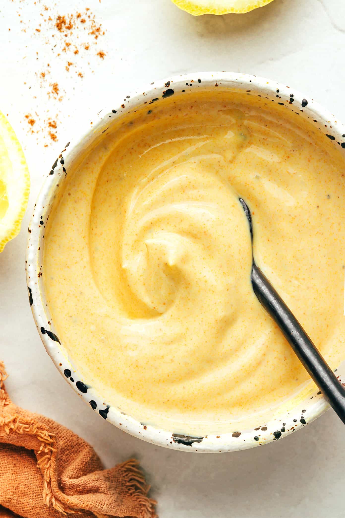 This copycat Trader Joe's curry chicken salad recipe is made with diced chicken, grapes, carrots, cashews, red onions, and a creamy Greek yogurt curry sauce. Serve in sandwiches, lettuce wraps, with crackers for dipping, or whatever sounds good! It's a high protein recipe that's perfect for meal prep and always hits the spot. | gimmesomeoven.com Greek yogurt curry sauce