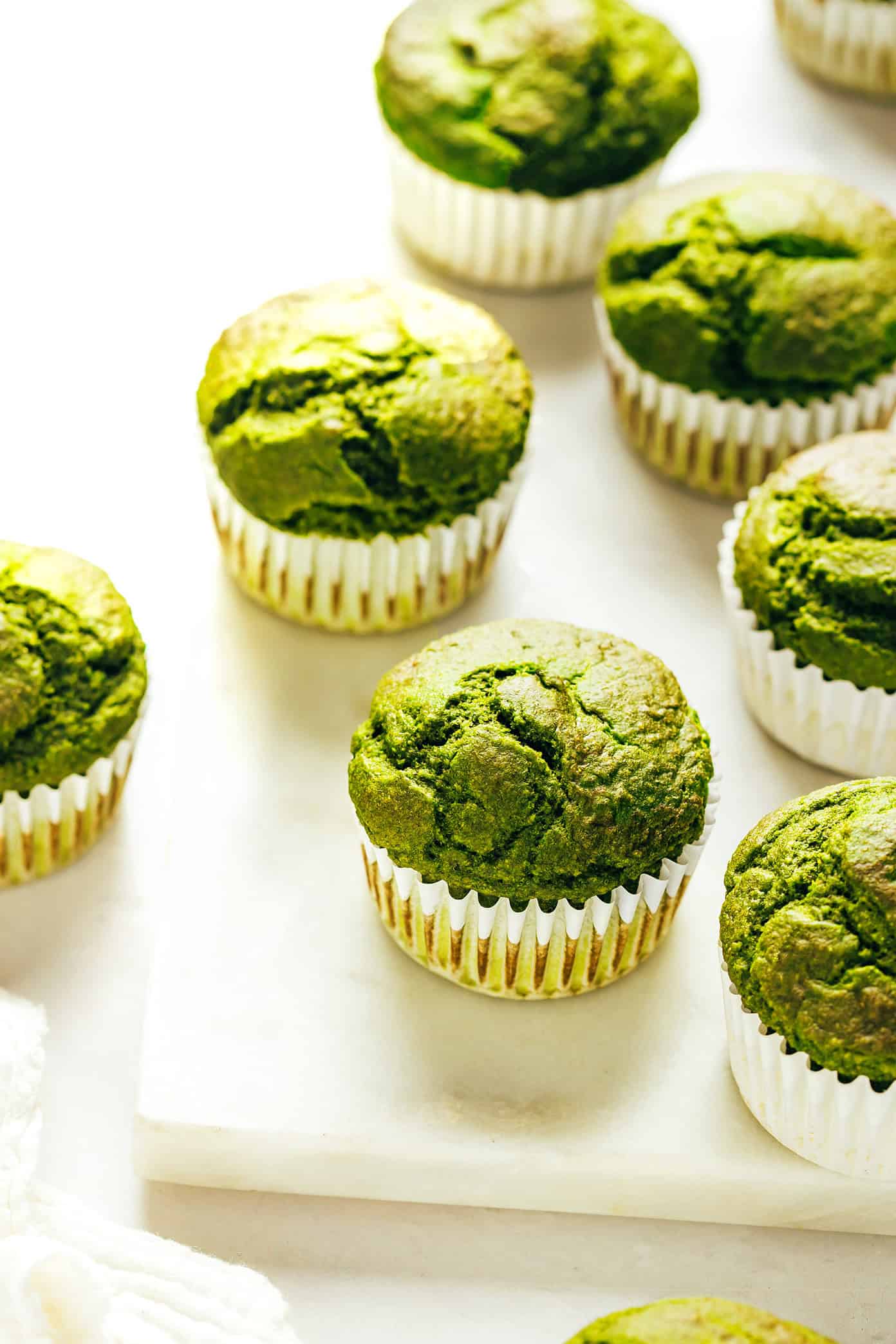Green blender spinach banana muffins
