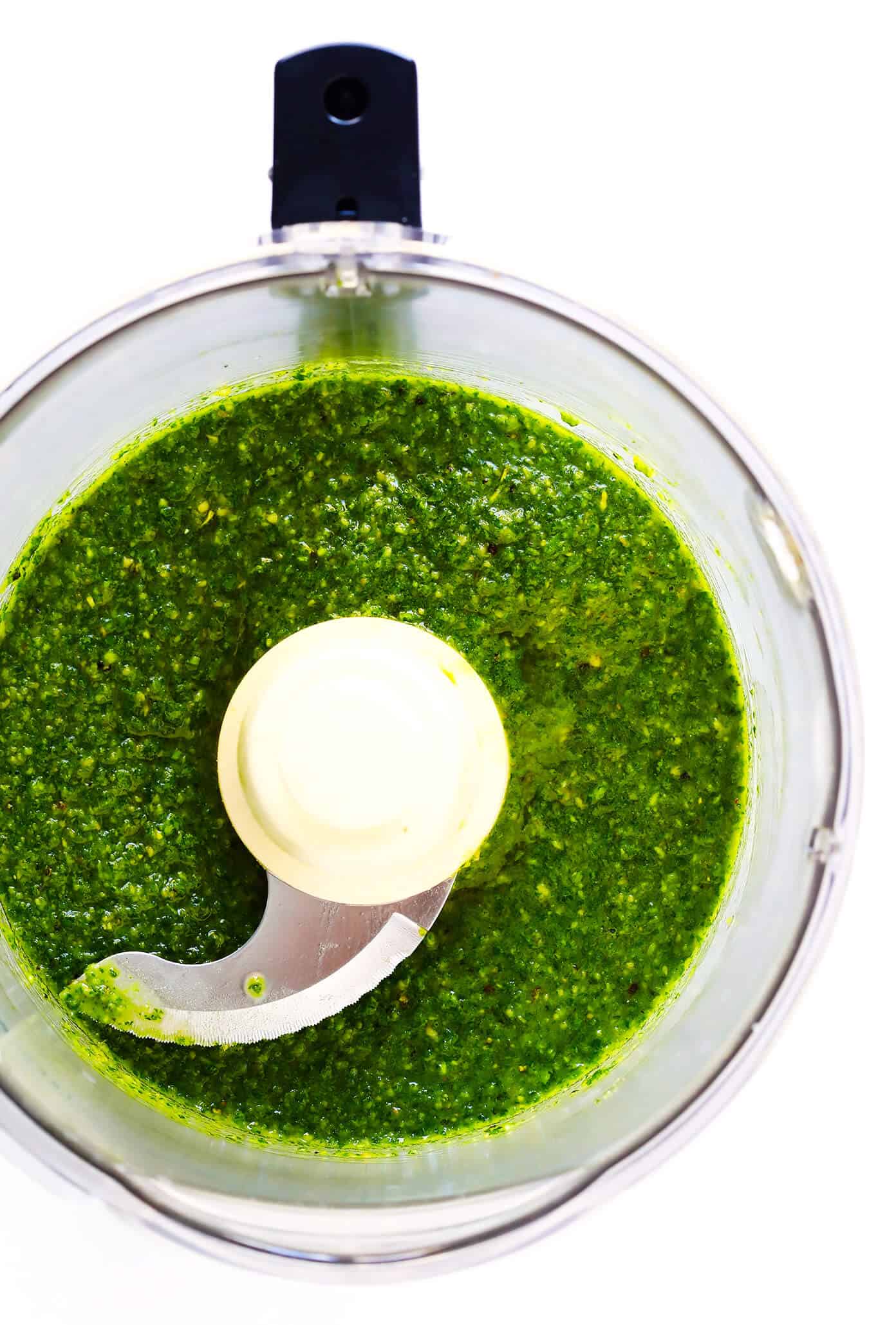 How To Make Pesto in a Blender or Food Processor