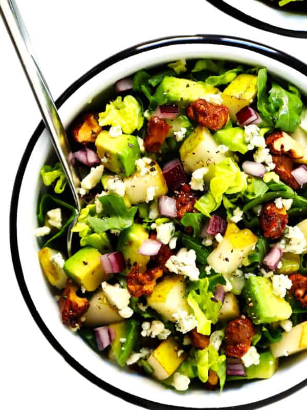 Pear Salad with Gorgonzola and Candied Walnuts