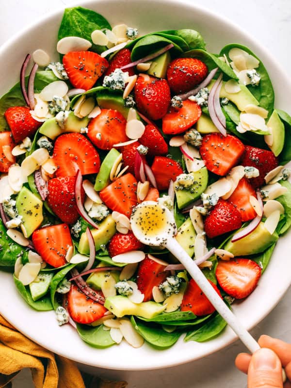 Strawberry Spinach Salad with Poppyseed Dressing