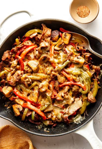 Zesty Philly Cheesesteak Skillet